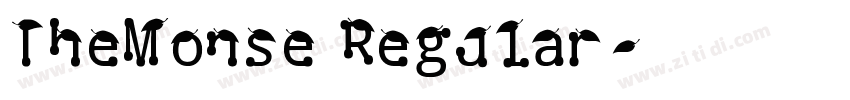 TheMonse Regular字体转换